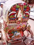 An imported rickshaw